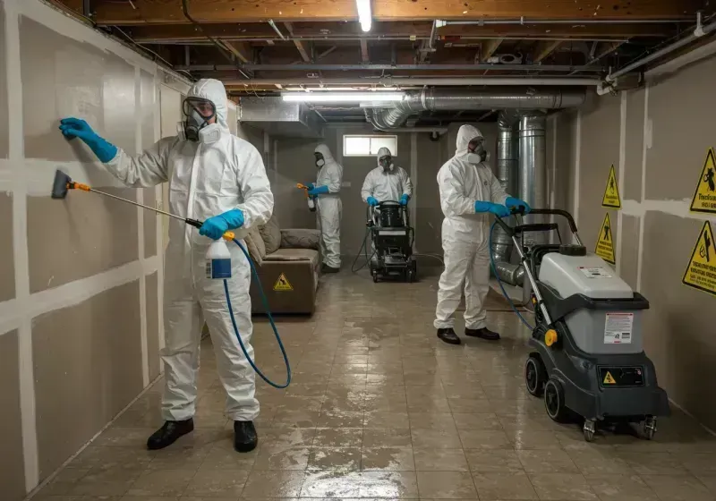 Basement Moisture Removal and Structural Drying process in West Englewood, IL